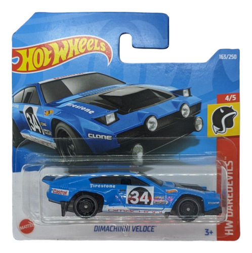 Hot Wheels Dimachini Veloce Hw Daredevils Tampos Carreras Or