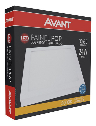 Luminária Avant Plafon LED Sobrepor 110V/220V