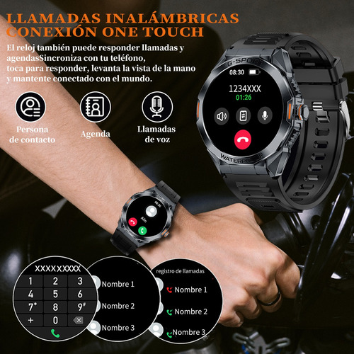 Reloj Inteligente Smartwatch Bluetooth Reloj Deportivo Para Hombre Función De Llamada A Prueba De Caídas Impermeable Inteligente Smart Watch