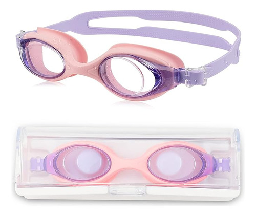 Swim Goggles With Anti Fog Uv Protection Wide Vision Lens Ad