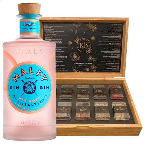 Gin Malfy Pink Rosado + Botanico Kaia Mixologia - 01almacen