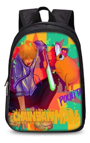 Mochila Escolar Chainsaw Anime Chainsaw Man Al Por Mayor Poc