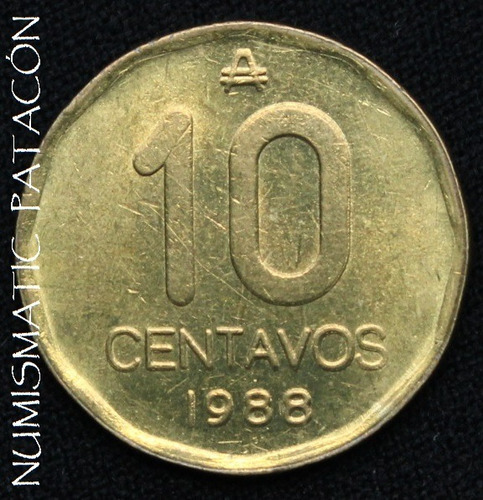 Moneda 10 Centavos De Austral 1988 - Muy Buena