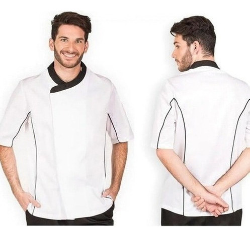 Molde Digital Chaqueta Chef Con Vivos Pack Talles S Al Xxl