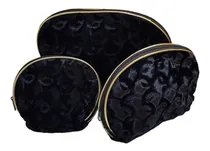 Comprar Set 3 Monederos Terciopelo Negro. Un Regalo Cod. 2928