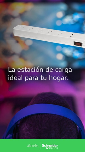 Alargue Prolongador Schneider Usb 1,5 Mts