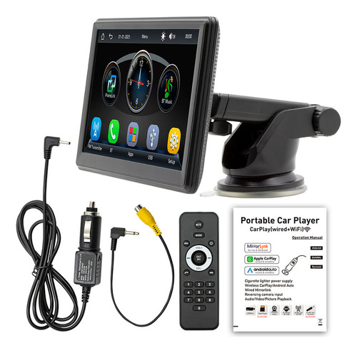 //reproductor Estéreo Portátil Para Coche Con Carplay Y Andr