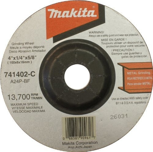 Makita 741402c25 4inch Grinding Wheel 25pack