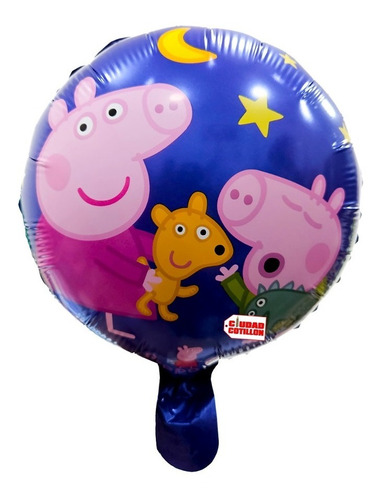 Globo Metalizado Cerdita 18cm Infantil - Ciudad Cotillón