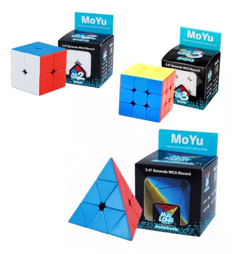 Kit Cubo Mágico Profissional 2x2, 3x3,brinquedo Piramix - Jmix - Cubo Mágico  - Magazine Luiza