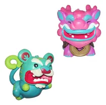 Comprar Llaveros Duo Amuleto Riqueza 2pza Lord Tigre Dragon Genbu