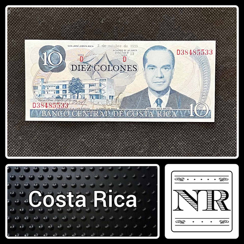 Costa Rica - 10 Colones - Año 1995 - P #237 - Caribe
