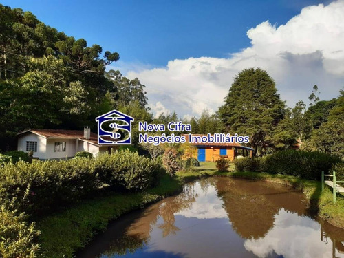Belíssima Chácara (casa Principal + 03 Chalés) Na Serra Da Mantiqueira - Ch7001