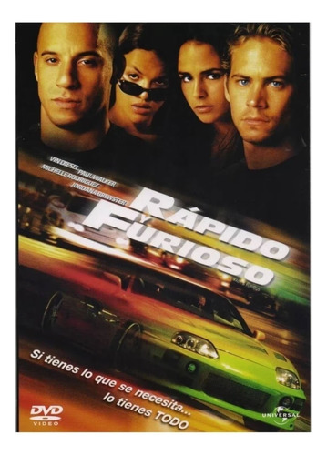 Dvd Rápido Y Furioso (the Fast And The Furious) (2001)