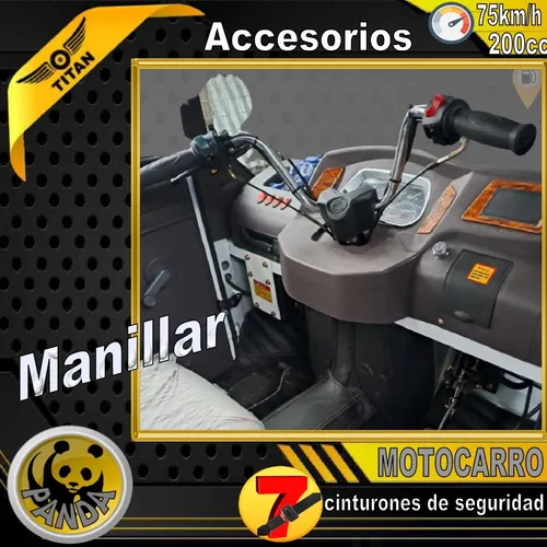 Triciclo Naftero 7 Pasajeros Motocarro Titan Panda 200cc 0km