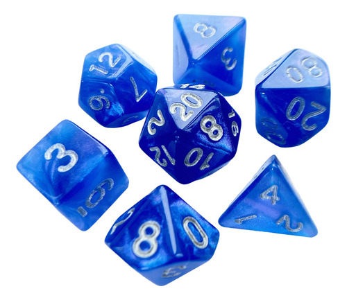 7 Piezas De Dados De Varios Lados D4-d20 Dados Poliédricos