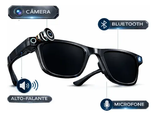 Óculos Inteligente Com Câmera ...