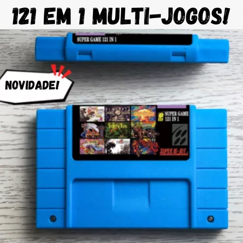 Cartucho Fita 88 Em 1 Super Nintendo Snes Multi Jogos Pt-br