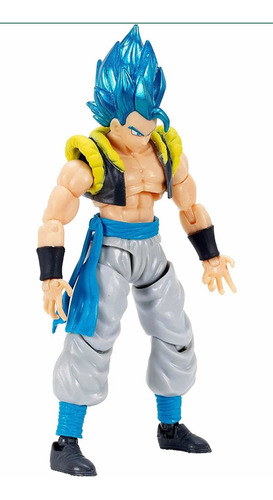 Imagen 4 de 8 de Figura Gogeta Azul Súper Saiyayin 13 Cm Articulada Bandai
