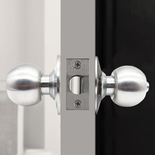 Pomo De Puerta De Acero Inoxidable Con Cerradura Y 3 Llaves