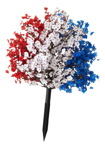 Red White And Blue Flowers Artificial Realistic Decorative