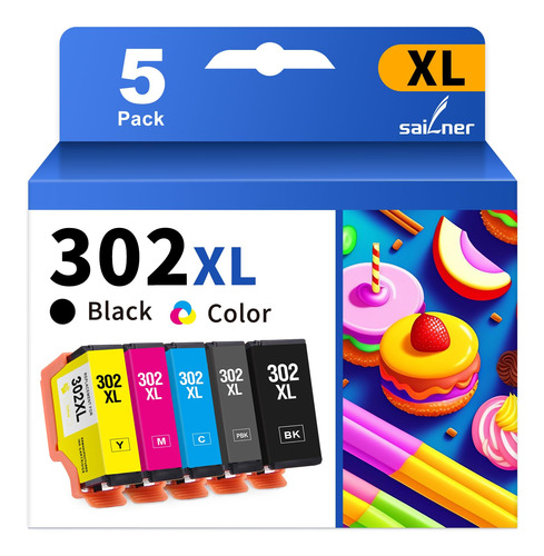 Cartucho De Tinta 302 Remanufacturado Para Epson 302xl Ink .