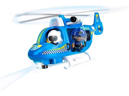Imagen 3 de 7 de Pinypon Action Helicóptero Policía Muñeco Accesorio Original