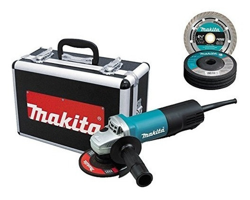 Amoladora Angular Makita 9557pbx1 4-1 / 2 Pulgadas Con La Ca