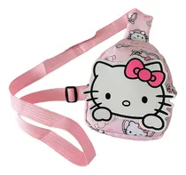 Comprar Bolsito Bandolera Mini Cartera, Hello Kitty, Kuromi, Etc. Acabado De Los Herrajes Otro Color Rosa Claro Correa De Hombro Rosa Claro Diseño De La Tela Hello Kitty