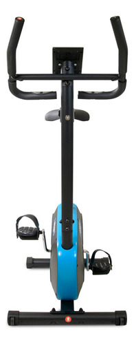 Bicicleta Fija 8 Niveles De Resistencia, Pantalla, Ajustable Color Azul