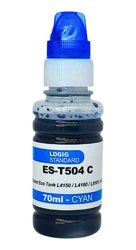 Tintas T504 Para Epson Ecotank De 70ml L4150/l4160/l6191