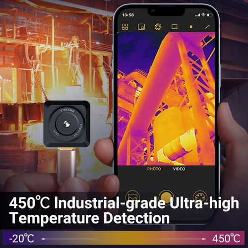 Câmera Térmica Infiray T2splus Infravermelho Android Tipo C