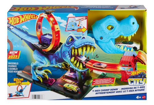 Pista Hot Wheels City T-rex Chomp-down