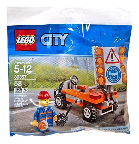 Lego 30357 City Road Worker Polybag 58 Piezas