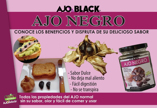 3 Frascos De Ajo Negro De 160 Gr. Ajoblack Original