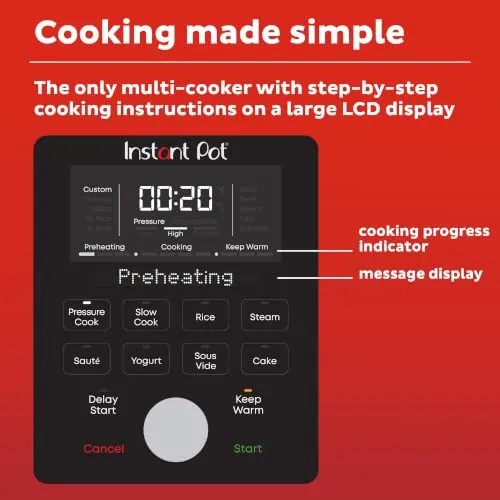 Olla A Presión Eléctrica Instant Pot Duo Plus De Acero Inoxi