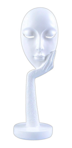 Figura Decorativa Mascara Blanca