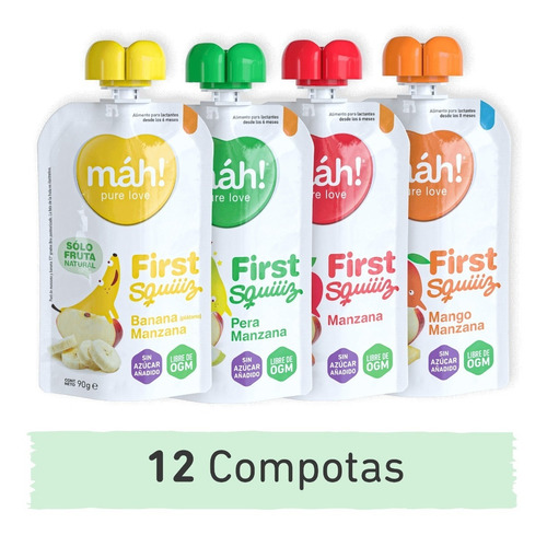 Compotas Máh!® 12un (1080g)