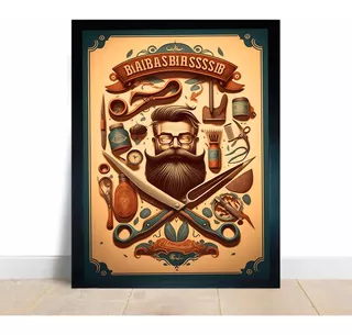 Quadro Decorativo Barbearia Corte Cabelo Salão Masculino