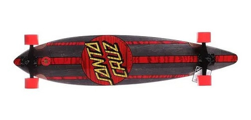 Imagen 2 de 2 de Patineta Longboard Completa Santa Cruz Black Mahaka Pintail