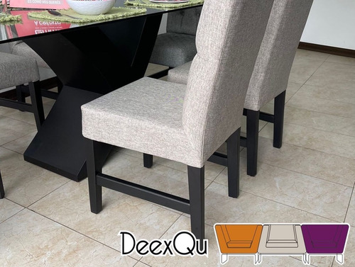 Imagen 7 de 8 de Juego De Comedor 6 Sillas Damasco