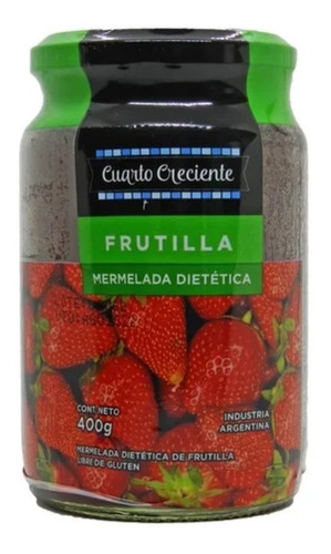 Mermeladas Dieteticas Frutilla Cuarto Creciente 400g