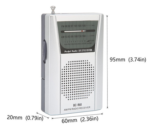 Radio Portatil Am Fm Transistor Recepcion Fuerte Aa