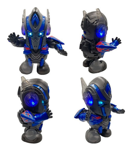 Imagen 4 de 7 de Robot Transformers Optimus Prime Bailarín Musical Luces Led