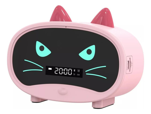 Lindo Altavoz Bluetooth Con Despertador En Forma De Gato