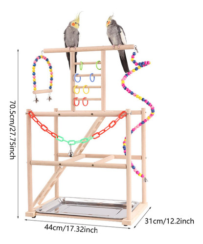Soporte De Juego Para Pájaros, Parque De Juegos Para Loros,