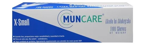 Guante Latex Muncare Talla Xs Caja X 100 Unidades.