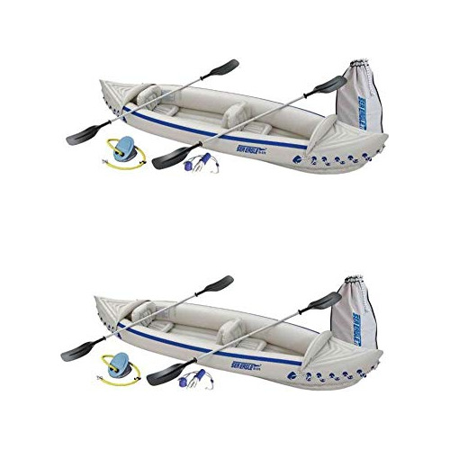 Sea Eagle 370 Deluxe - Kayak Y Remos Deportivos Inflables Po