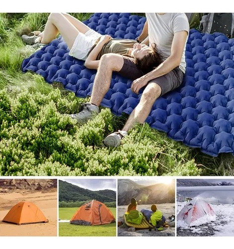 Colchoneta Inflable Matrimonial Camping Mat Inflable Acampar