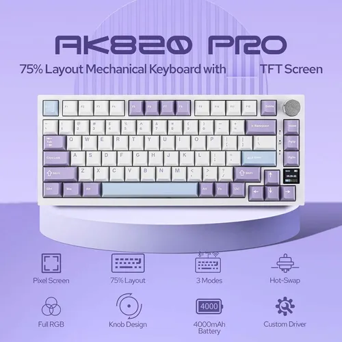 Interruptor De Regalo Con Teclado De Tres Modos Ajazz Ak820p